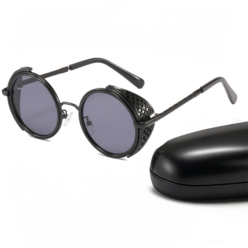 

Round Frame Steampunk Sunglasses For Women Men Fashion Design Gothic Punk Metal Sun Glasses Classic Retro Eyewear Mirror 2025