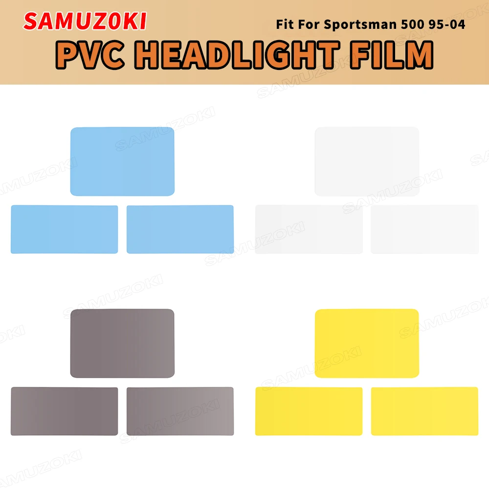 Headlight Sticker Anti Scratch PVC Fit for Polaris Sportsman 500 1996-2004 Transparent Film Deco Decals