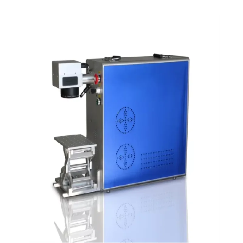 JQ 20w/30w/50w/70w/100w White/black/color Fiber Laser Marking Machine Price /fiber Laser Engraver/laser Marker On Metal