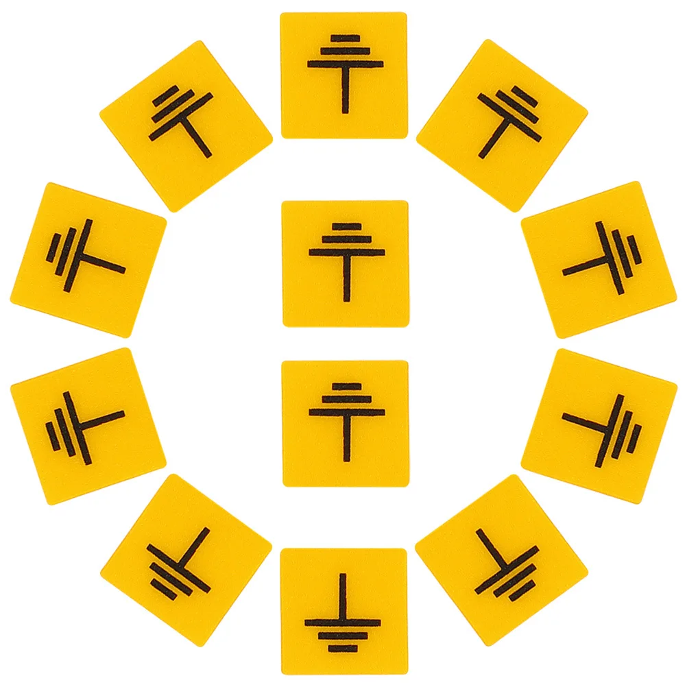 12개 접지 경고 라벨 안전 스티커 전기 울타리 표지판 PC 소재 기계 연결 데칼 보관