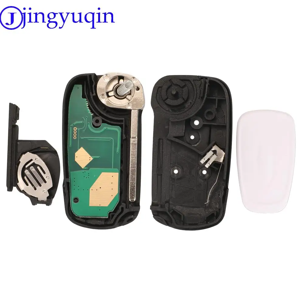 jingyuqin 1838586 3Buttons Flip Folding Car Remote Key Fod 433MHZ ID46 PCF7946 Chip For Ford Ka 2008 - 2016 With SIP22 Blade