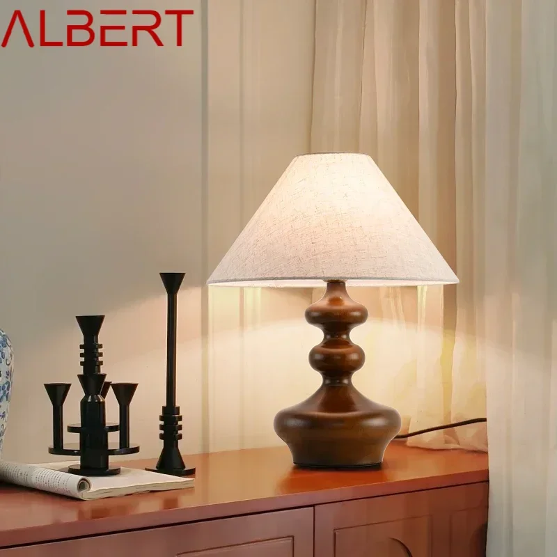 ALBERT โคมไฟร่วมสมัย Retro ความคิดสร้างสรรค์ห้องนั่งเล่น Study Villa ห้องนอน LED โคมไฟตั้งโต๊ะข้างเตียง