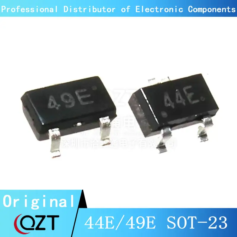 10 pces 49e 44e sot-23 hall efeito sensor interruptor hall elemento sot23 ss49e a3144e s49e sot ah49e hal3144 alta sensibilidade em estoque