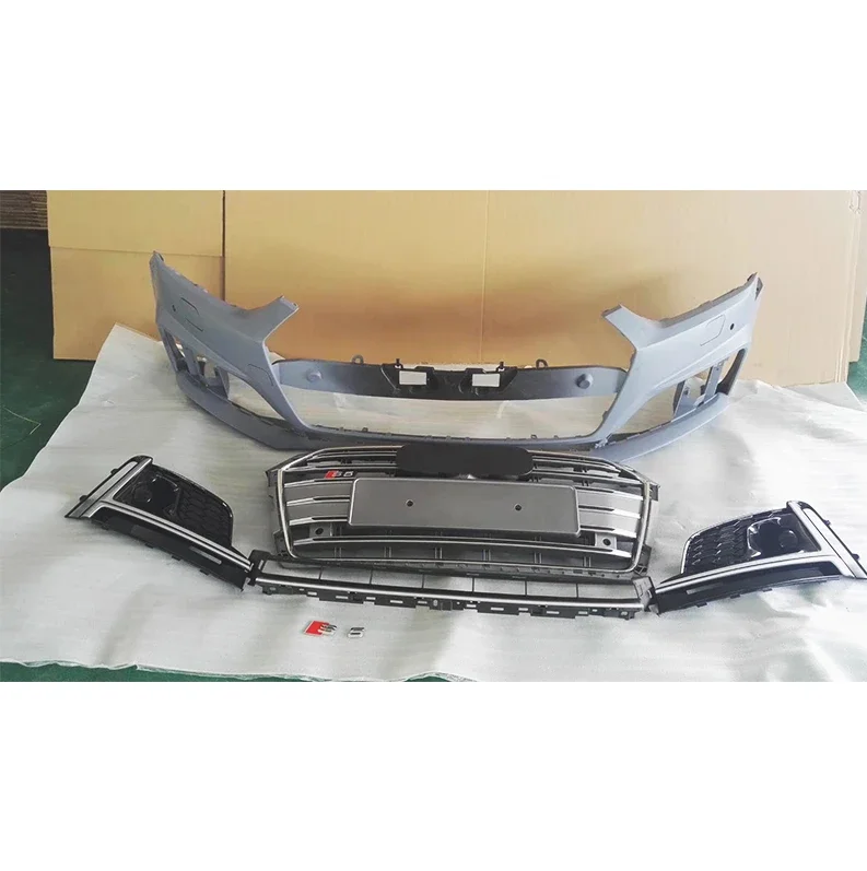 Black Front Bumper Plastic   for  A5 to Rs5