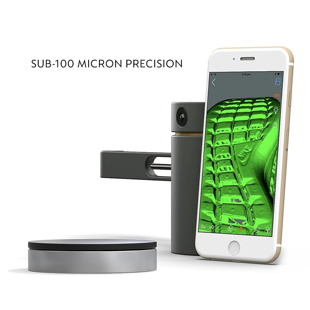 EORA 3D scanner for smartphone Desktop Laser scanning device Garage Kit GK modeling copy 360° scan turntable Support Android iOS