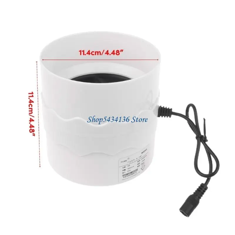 H7ED 4 بوصة مضمنة القناة مروحة تهوية الهواء الأنابيب البلاستيكية مروحة العادم التهوية البسيطة