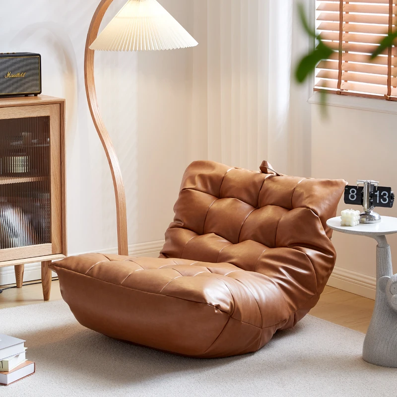 

Lazy sofa tatami Designer luxury Beanbag single bedroom balcony living room creative leisure bean bag lounge chair nap Daybed