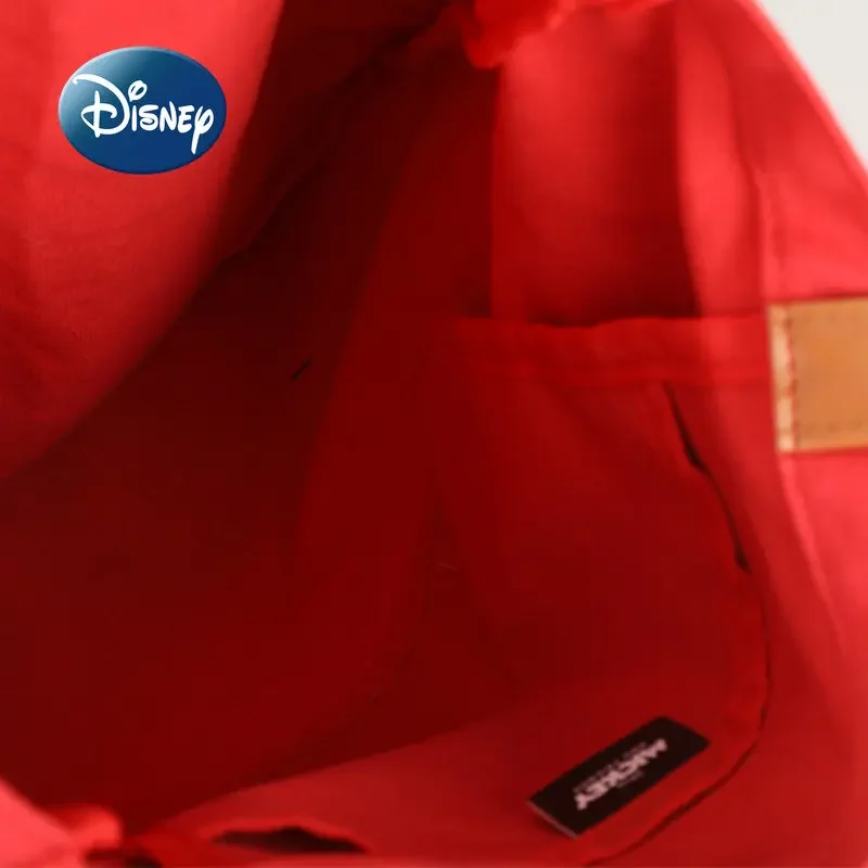Disney Mickey Original New Women's Handbag Cartoon Fashion Women's Bag Large Capacity High Quality Cartoon Fashion Canvas Bag