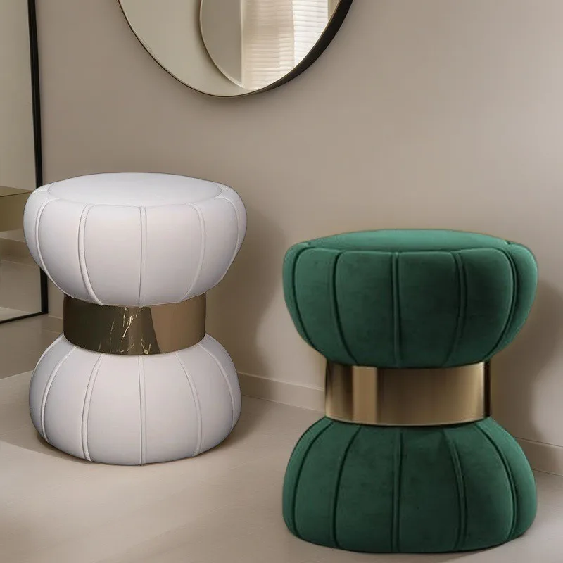 European dressing senior round stool manicure stool bedroom cloakroom makeup chair
