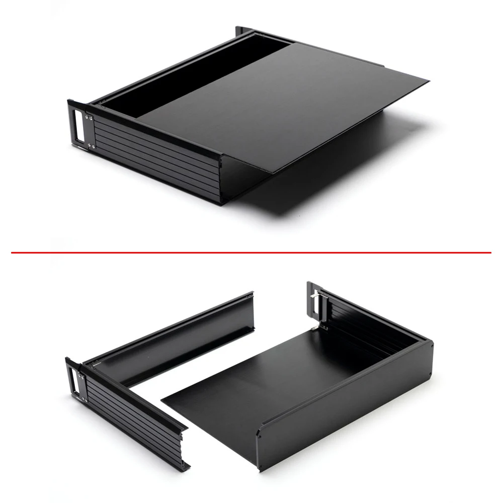Aluminium Electrical Case Rack Mount Digital Communication Extruded Communication Box Various Size Integrated Circuit Enclosure