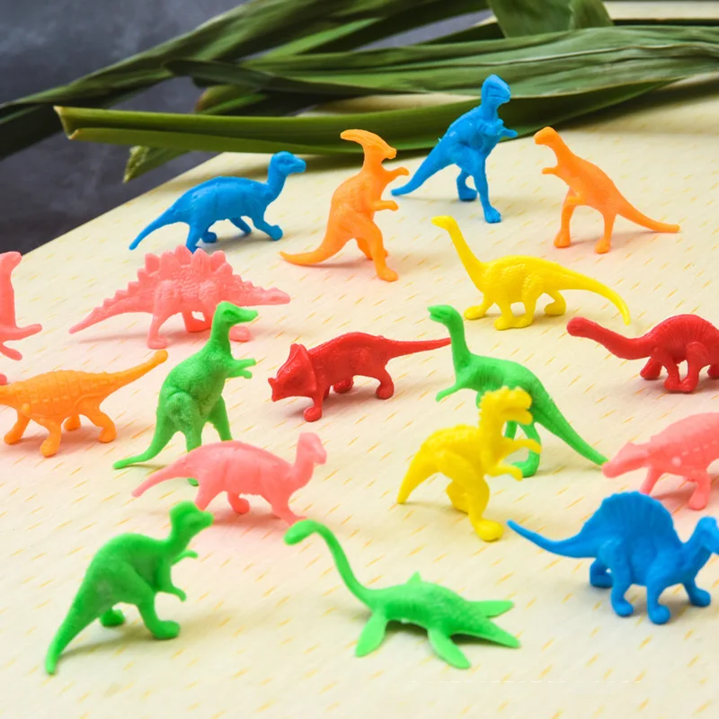 Mini Dinosaur Figures Model for Children, Brinquedos Educativos para Crianças, Pequena Simulação, Figura Animal, Brinquedos para Crianças para Menino, Presente de Aniversário, 60Pcs por Conjunto