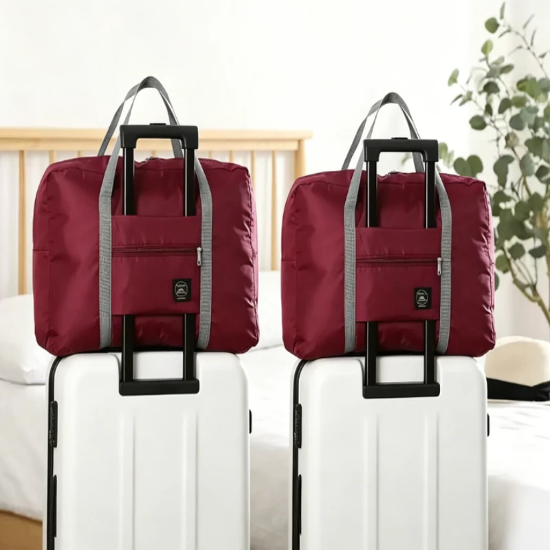 

2 Pack Foldable Travel Duffel Bag for Airlines Carry on Bag Weekender Overnight Hospital Tote Bag Gym Duffel Bag Women Men