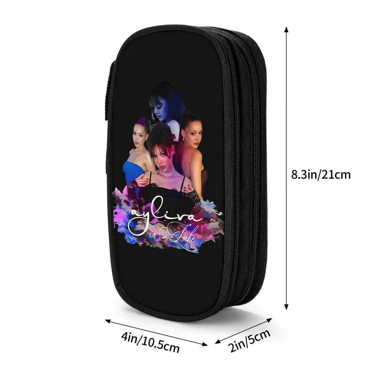 Ayliva in Liebe tour 2025 estojo de lápis de concerto cantor música pop meninas meninos de volta às aulas estojos de papelaria organizador