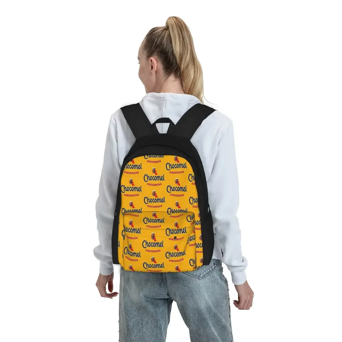 Chocomel Chocolademelk Nederland Backpacks Boys Girls Bookbag Students School Bags Kids Rucksack Travel Rucksack Shoulder Bag
