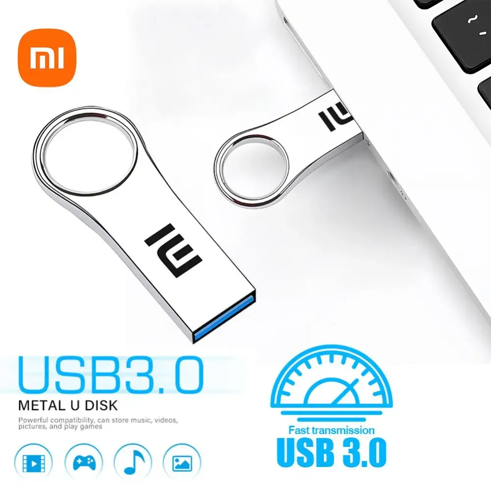 Xiaomi USB 3.0แฟลชไดรฟ์ความเร็วสูงปากกาไดรฟ์2TB 1TB USB 3.0เมมโมรี่สติ๊ก512GB แฟลช pendrive โลหะ memoria USB Disk ใหม่