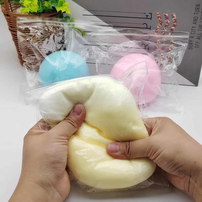 9cm Super Large Fluid Cheese Ball Stress Relief Giant Slow Rebound Squeeze Toy Anxiety Relief Stress Management Ball For Adults