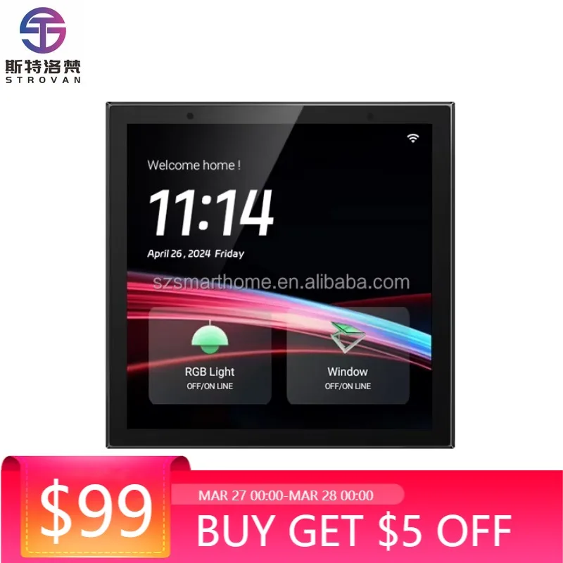 ZXHK Panel de Control multifuncional para hogar inteligente de 4 pulgadas Tuya Wifi Zigbee pantalla táctil aplicación Smart Life automatización multifunción Con