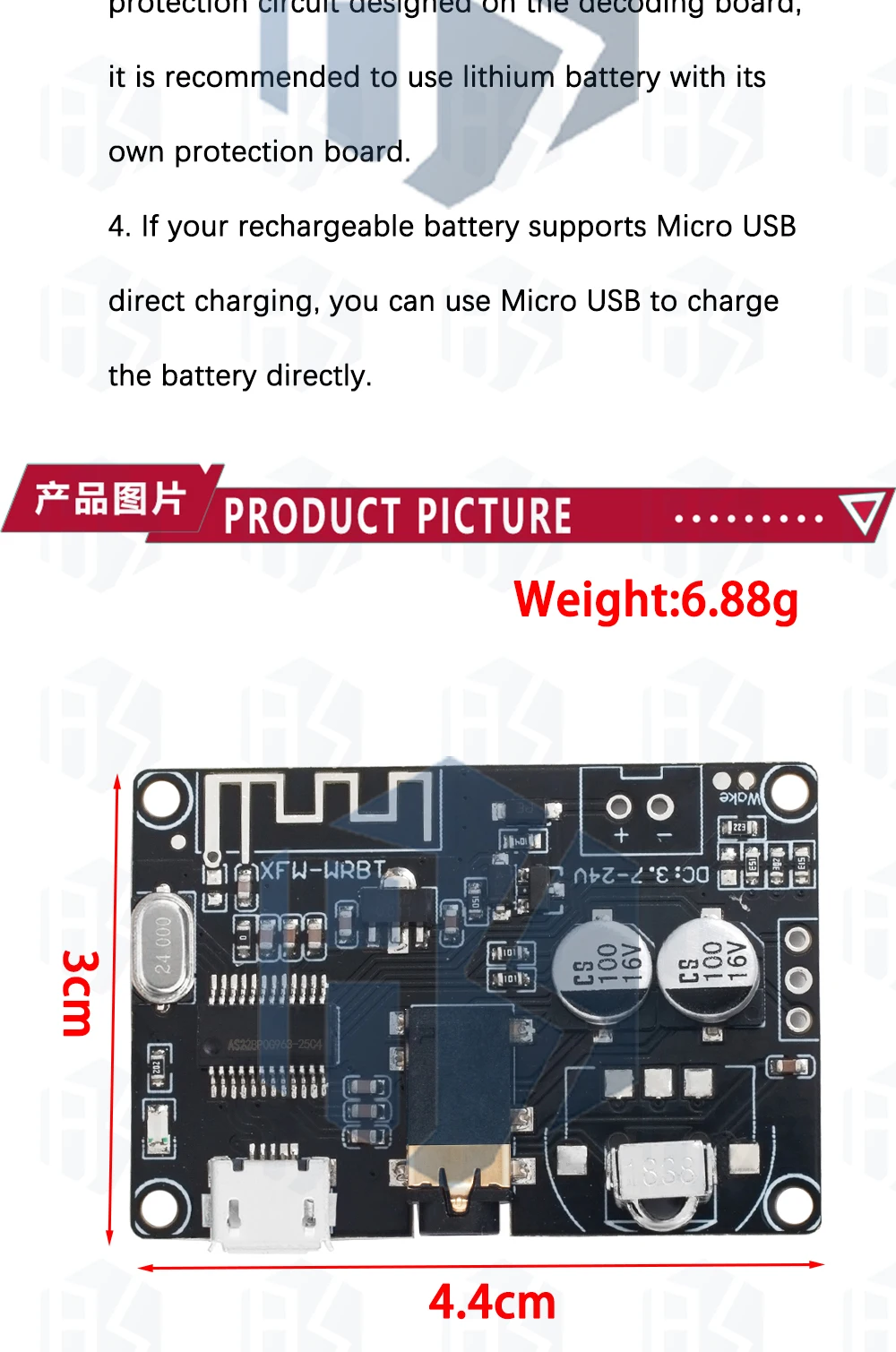 Mini Bluetooth 5.0/4,1 MP3-Decoder-Board Audio-Empfänger MP3 verlustfreier Player drahtloses Stereo-Musik verstärker modul – Detail 33