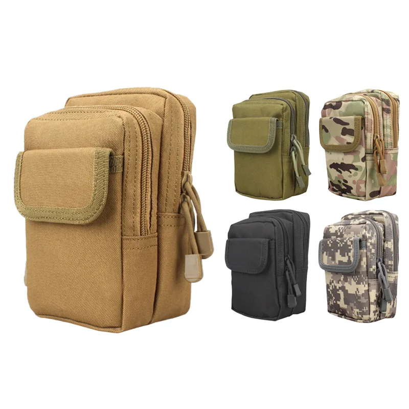 

17cm Tactical Hunting Waist Bag Outdoor Camping Hiking Key Card Earphones Molle Storage Waist Bag