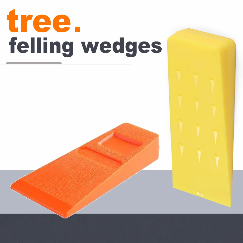 Tree Felling Wedge Plastic Felled Chock Tree Cutting Wedge for Logging Falling Cutting Cleaving Woodcutting Tools