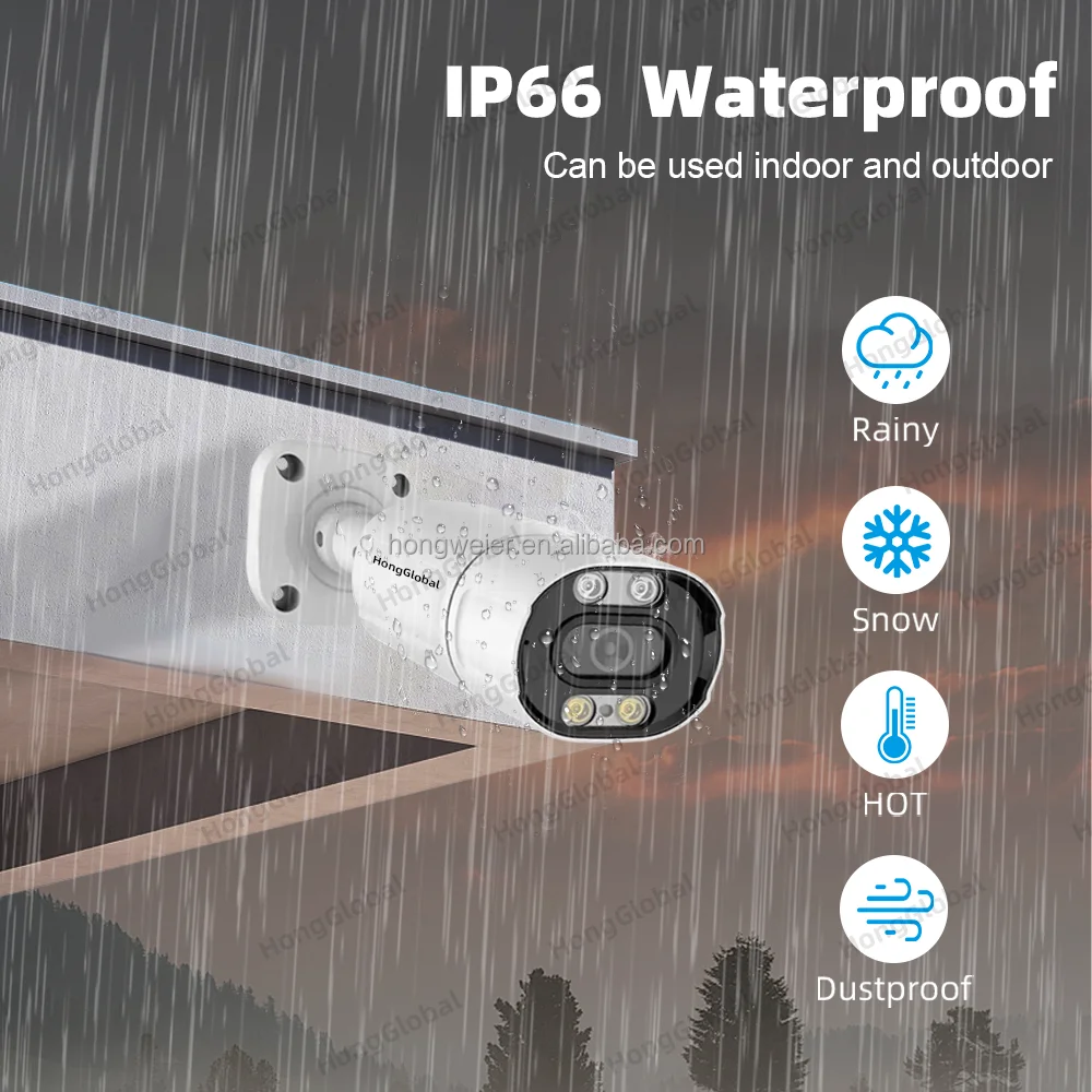 HongGlobal-grabadora de vídeo de red inteligente de 4MP, POE IP, 8 canales, CCTV, NVR, Kit de cámara de vigilancia para el hogar, sistema de cámaras de seguridad