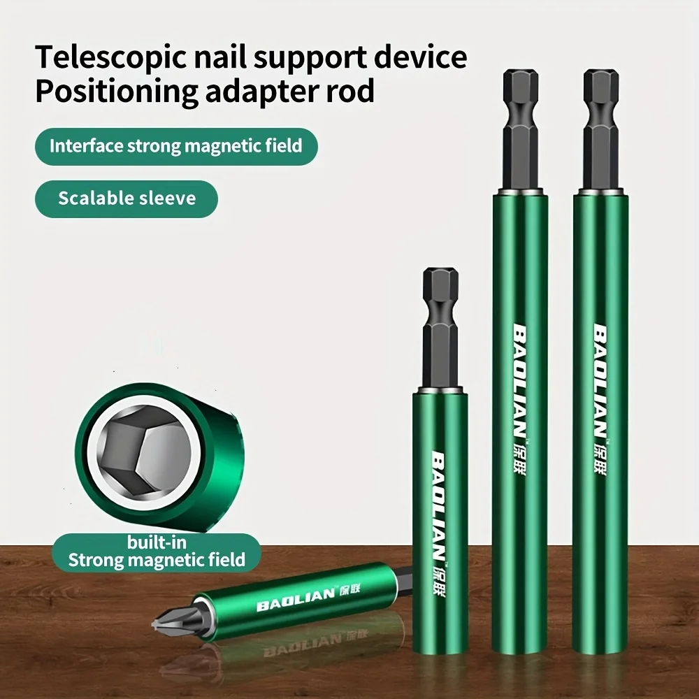 

Heavy-Duty Magnetic Drill Bit Extension Rod – Adjustable Length Hex Wrench with Ergonomic Grip & Durable Metal Construction