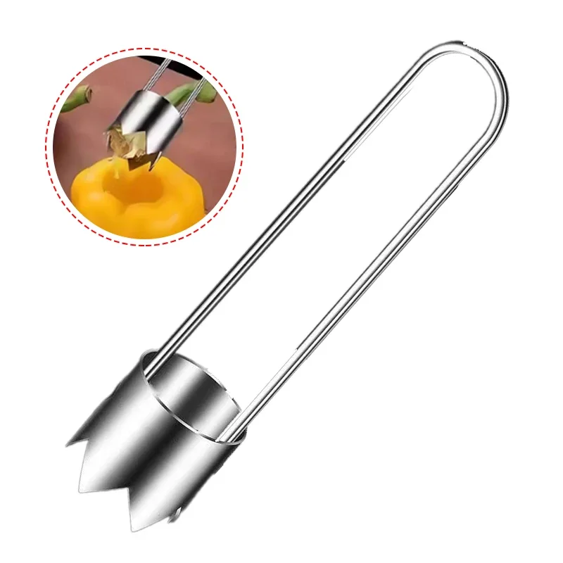 

Stainless Steel Fruit Core Remover Apple Pear Bell Peppers Pitter Extractor Tool Versatile Vegetable Core Puller Kitchen Gadgets