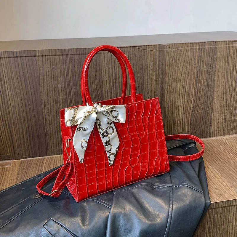 

2023 stone pattern new fashion package casual single shoulder crossbody OL handheld retro bag handheld small square PU handbag
