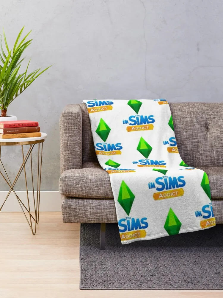 I'm The Sims Addict Throw Blanket Soft Blanket Fluffy Soft Blankets Nap Blanket