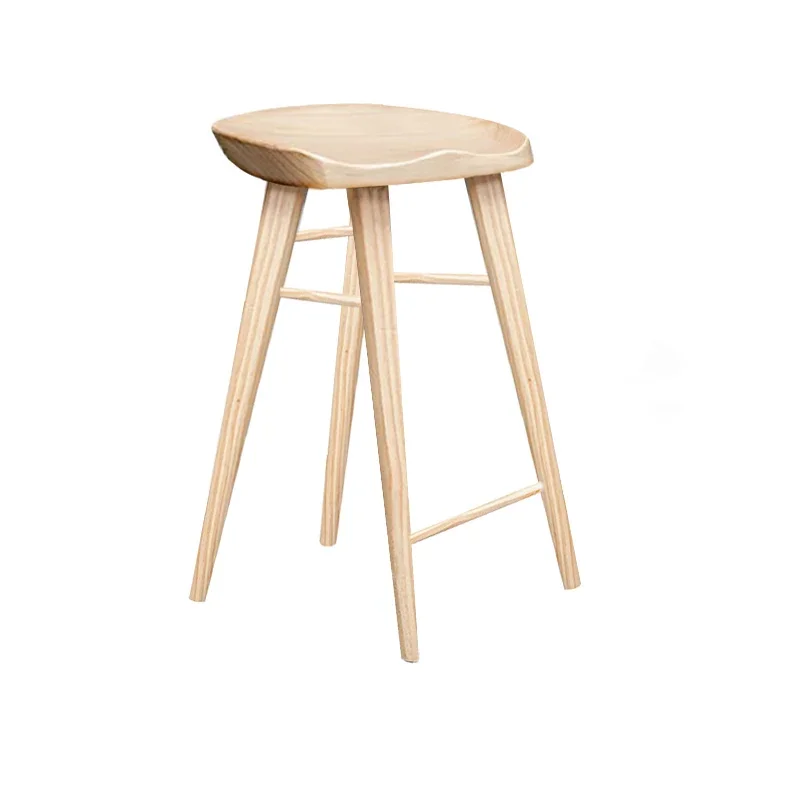 Waterproof Terrace Wood Bar Chair, cadeira minimalista ao ar livre, recepção moderna, cozinha moderna nórdica, utensílios domésticos