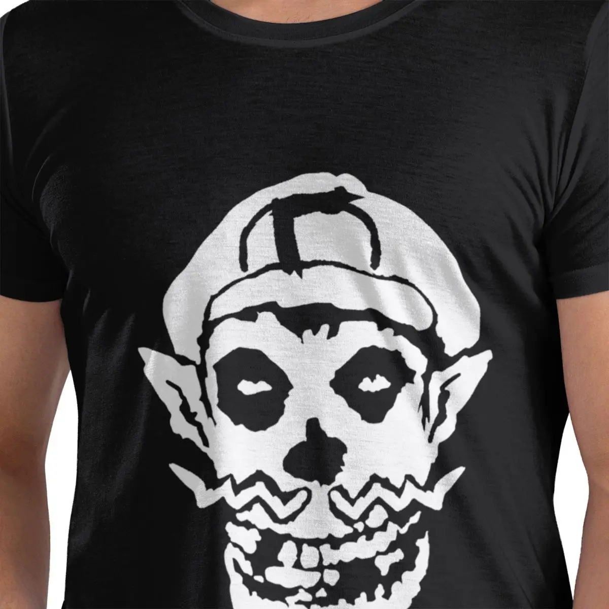 

Футболка из 100% хлопка с логотипом Misfits, мужские классические футболки, мужские футболки с круглым вырезом и коротким рукавом, S-6XL