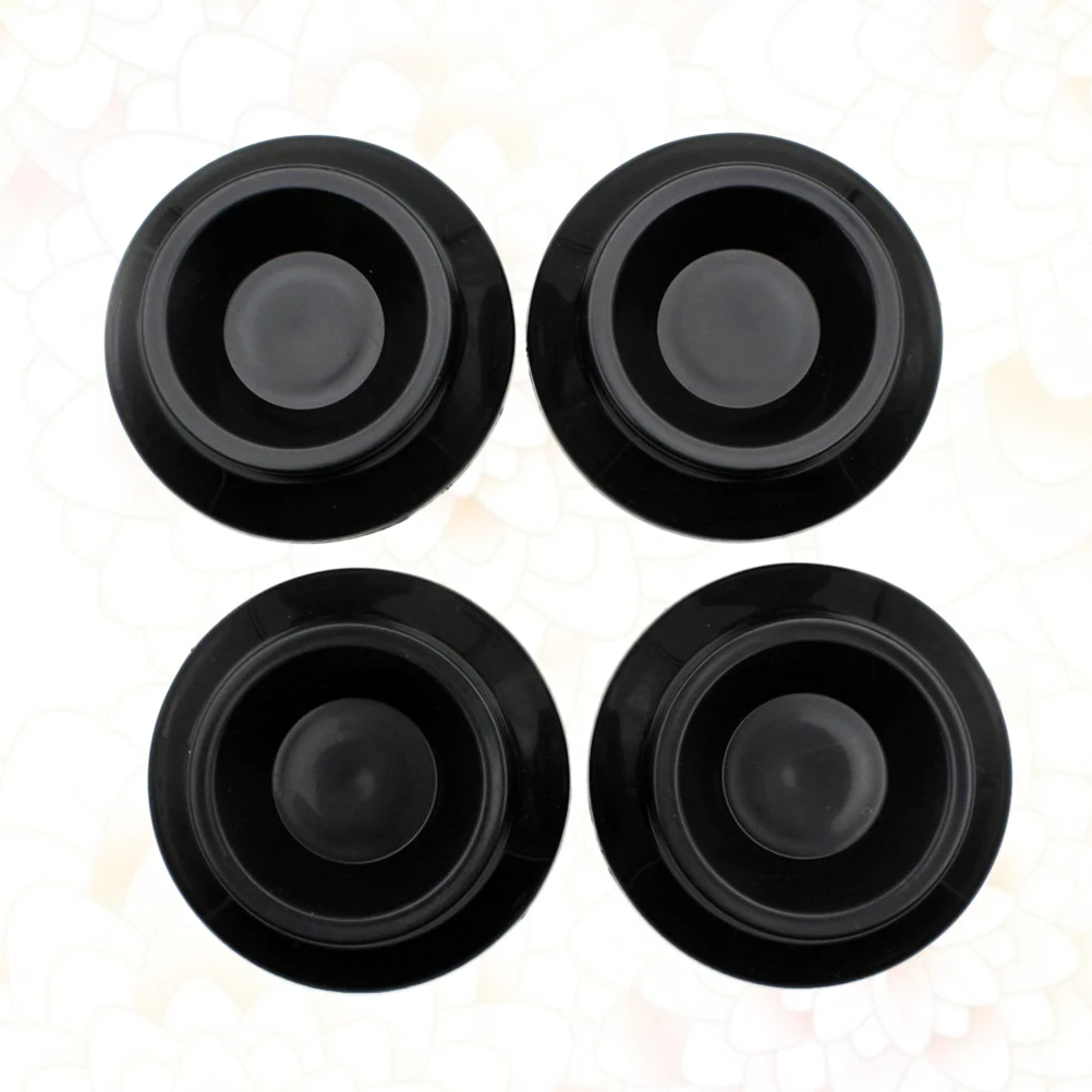 

8pcs Piano Foot Pads Non-slip Piano Mats Anti-noise Floor Protector for Upright Piano Legs (Black, Diameter in 8.7cm)