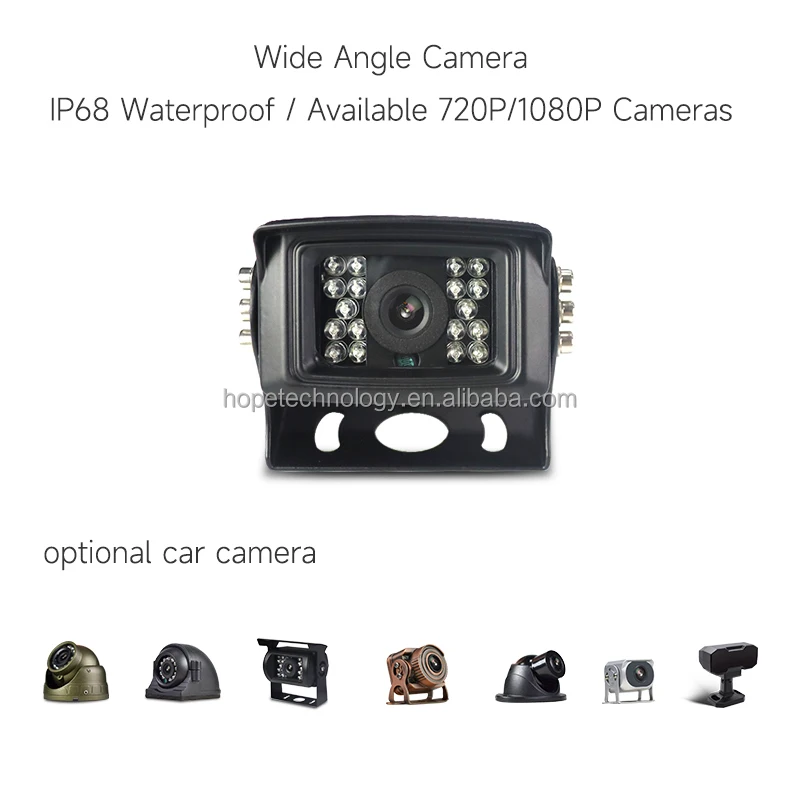 HOPE 4-8 قناة 3G 4G GPS WIFI ADAS DSM شاحنة حافلة MDVR 1080P H.265 نظام مراقبة القيادة DVR المحمول لإدارة أسطول السيارة