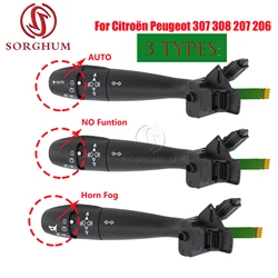 Car Indicator AUTO Light Control Turn Signal Switch For Citroën Peugeot 307 308 207 206 OE:96608841XT, 96595087XT, 96477533XT