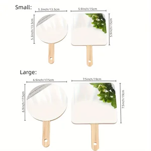 Gương du lịch cầm tay, gương bàn trang điểm, gương đồng bằng gỗ, gương trang điểm thẩm mỹ cho thợ làm tóc 8 Gương bán hàng chính - №4