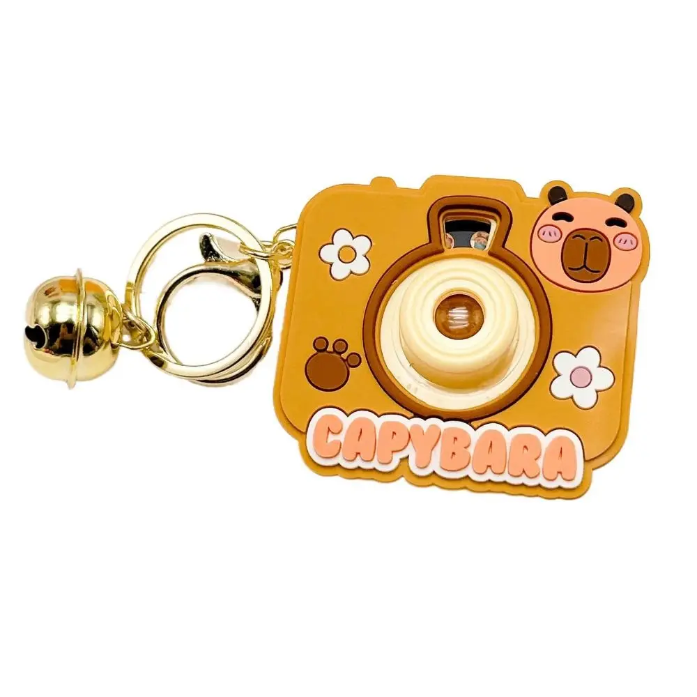 

with Flashlight Capybara Projection Camera Keychain Simulation Luminous Projection Capybara Mini Camera Keyring Creative Cute