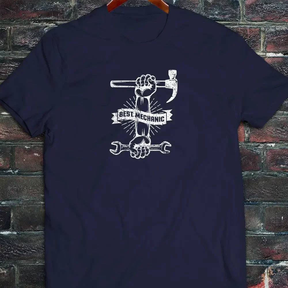 New Arrival Men'S Fashion Best Mechanic Tools Hammer Wrench Auto Cars Mens Black T-Shirt Summer Tee Shirt