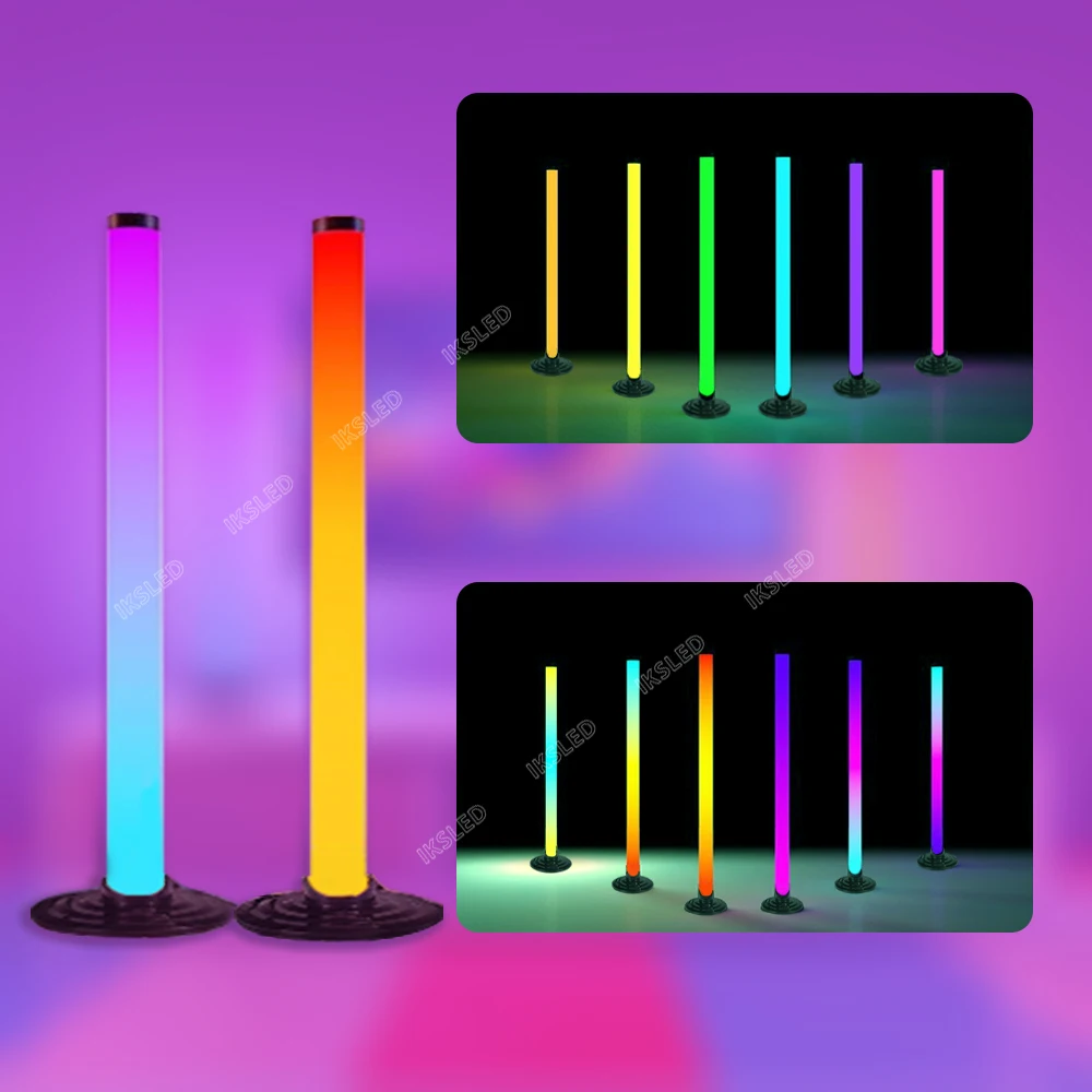 RGB الضوء المحيط بلوتوث على الوجهين مضيئة 24 مفتاح التحكم عن بعد التطبيق الذكي LED سطح المكتب ضوء الضوء المحيط #3