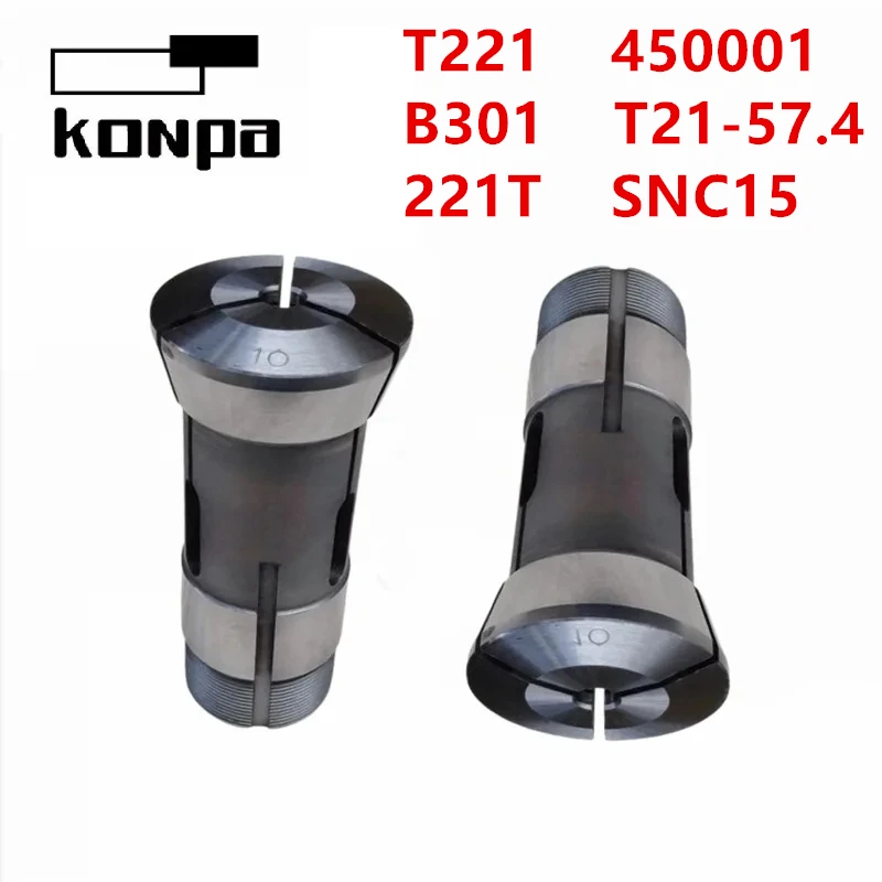 T221 Adjustable Guide Bushes 221T for CNC Automatic Swiss Lathe B301 450001 SNC15 T21-57.4 Workpiece Guidance Collet Chuck