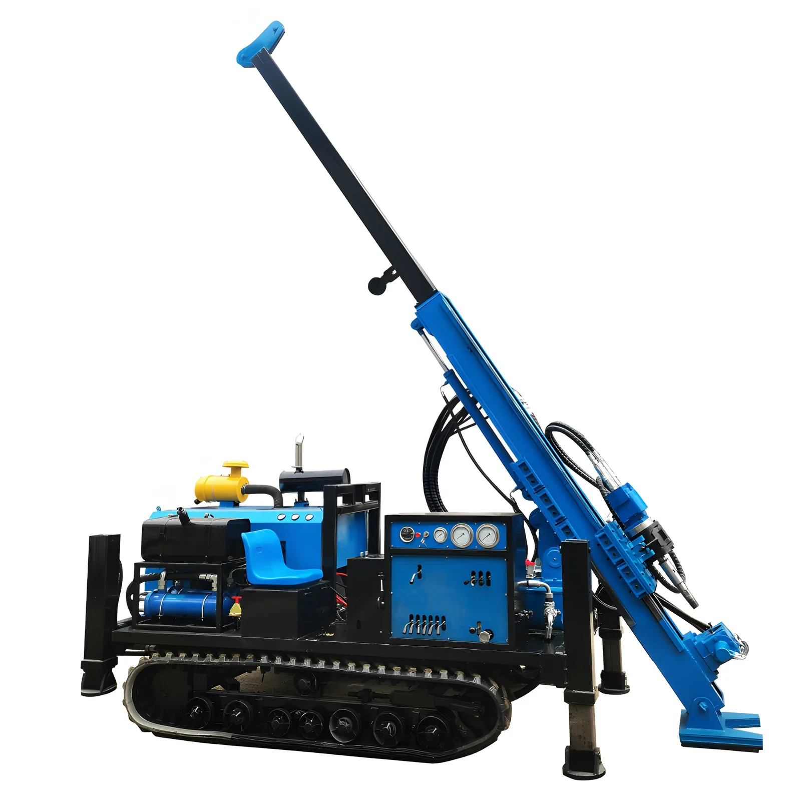 100m 1000m Full Hydraulic Rotary Core Diamond Exploration Drilling Machine Rig for Coring   Sistema Hidráulico