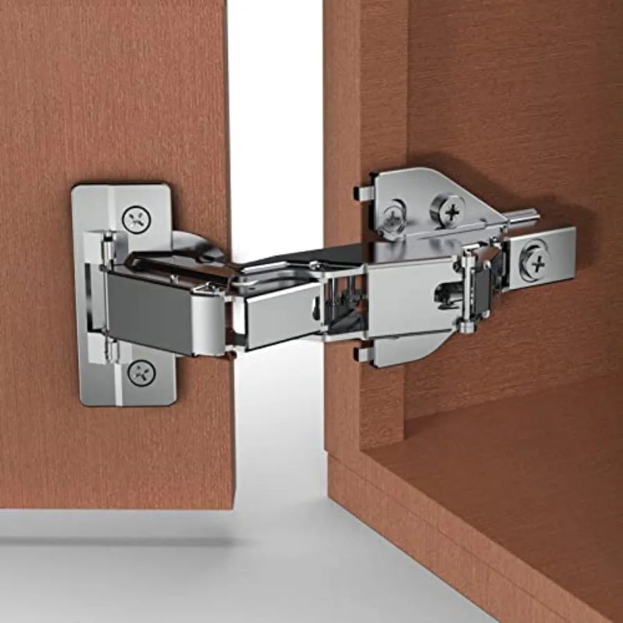 

165 Degree Lazy Susan Hinge, Face Frame, CLIP ON Plate for Easy Installation, Soft Close Multi-pivot Concealed hardware for Cor