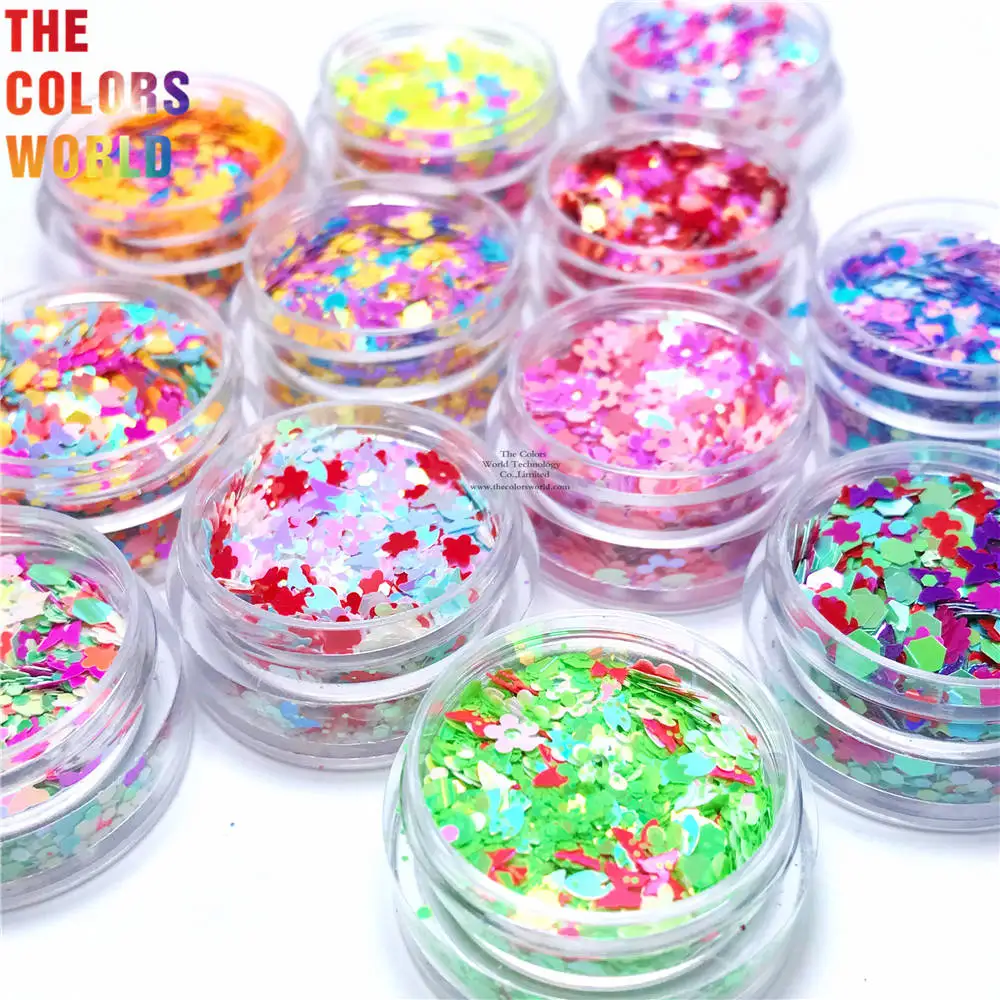 TCT-688 Spring Colors Nails Glitter Decoration Primavera uñas cekiny товары для маникюра Nails Accessories DIY Festival Supplier