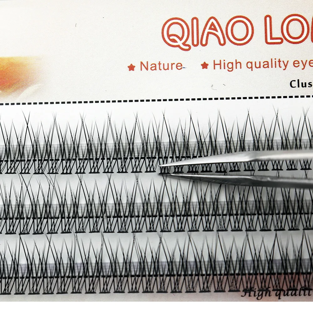 Fishtail Mink Künstliche Wimpern 1 Box/120 Bündel Natürliche Wimpernverlängerung 3D Russische Einzelwimpern-Cluster Make-up-Tools Wimpern – Detail 4