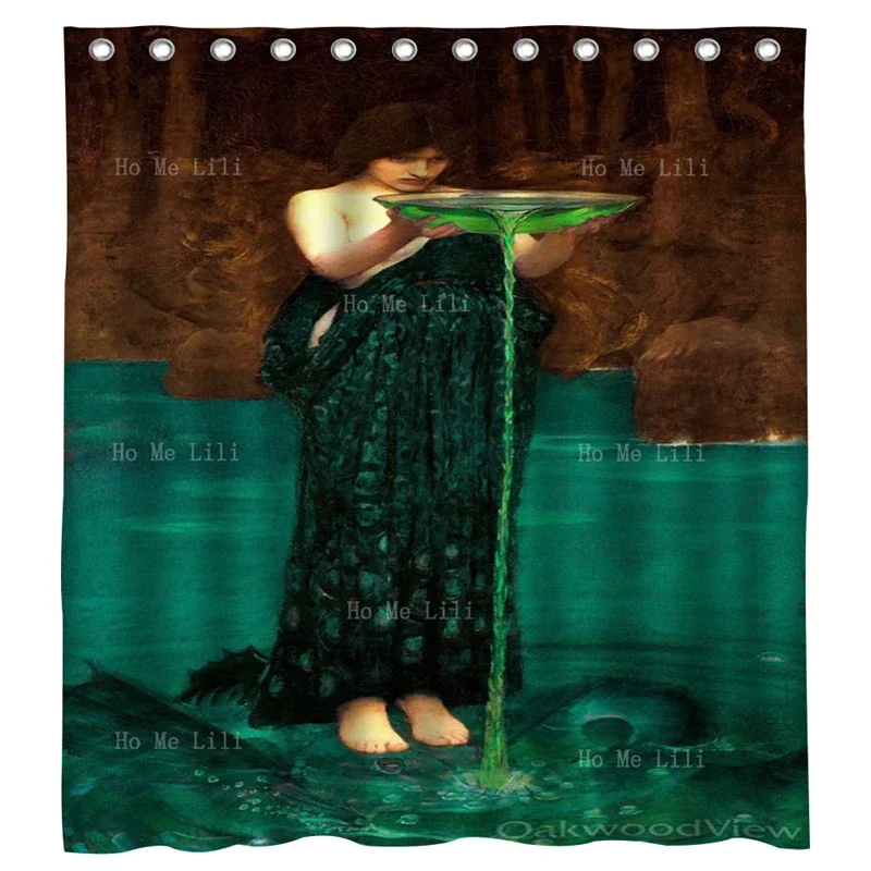 Circe Invidiosa Enchantress Minor Goddess The Danaides Greek Mythology Medieval Renaissance Shower Curtain By Ho Me Lili