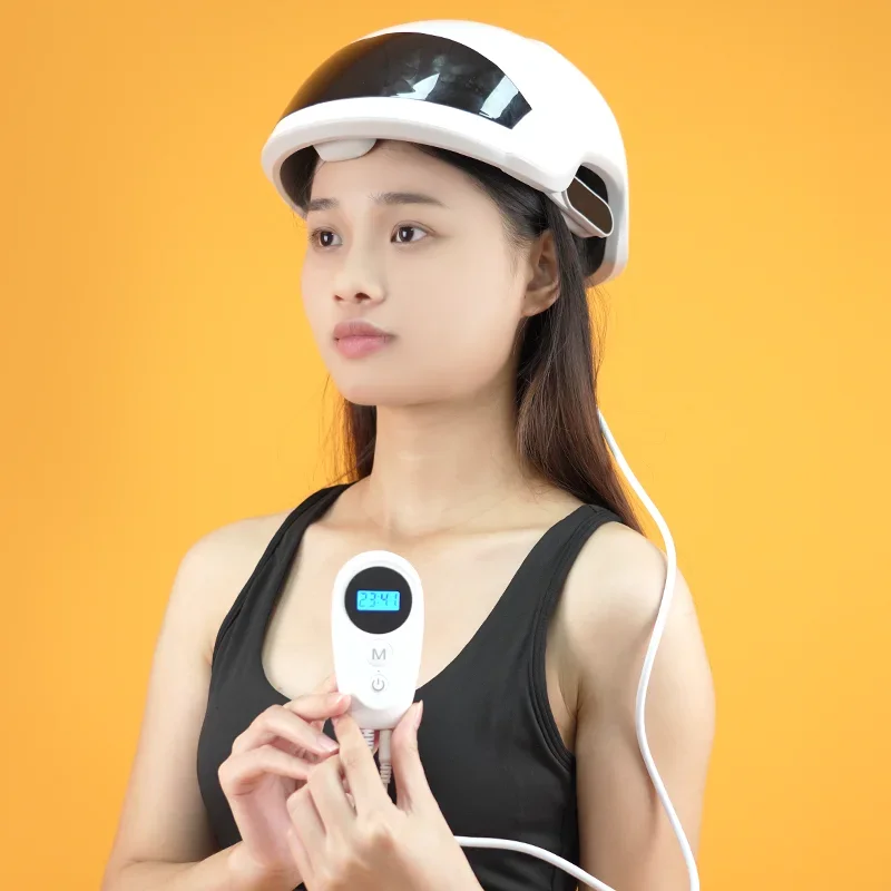 App  Hair Growth 5mW Led Red Light Therapy Near Infrared Light Hat Scalp Warm Protect Head Pain Releif Wearable Hat Helmet
