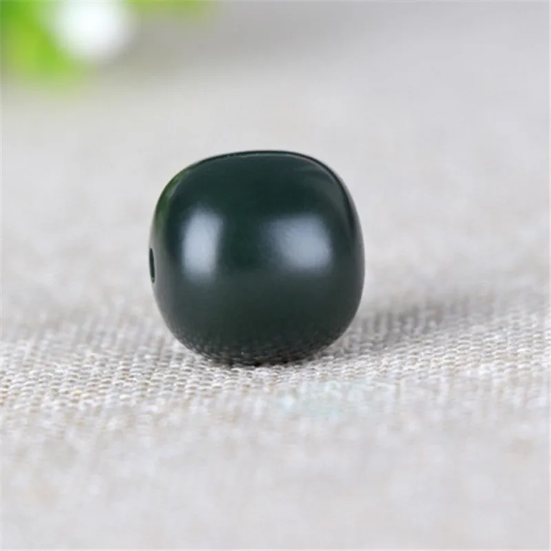 Genuine Natural Hetian Jade Cyan Nephrite Barrel Beads For Jewelry Making Diy String Bracelet Beaded Necklace Charms Accessories