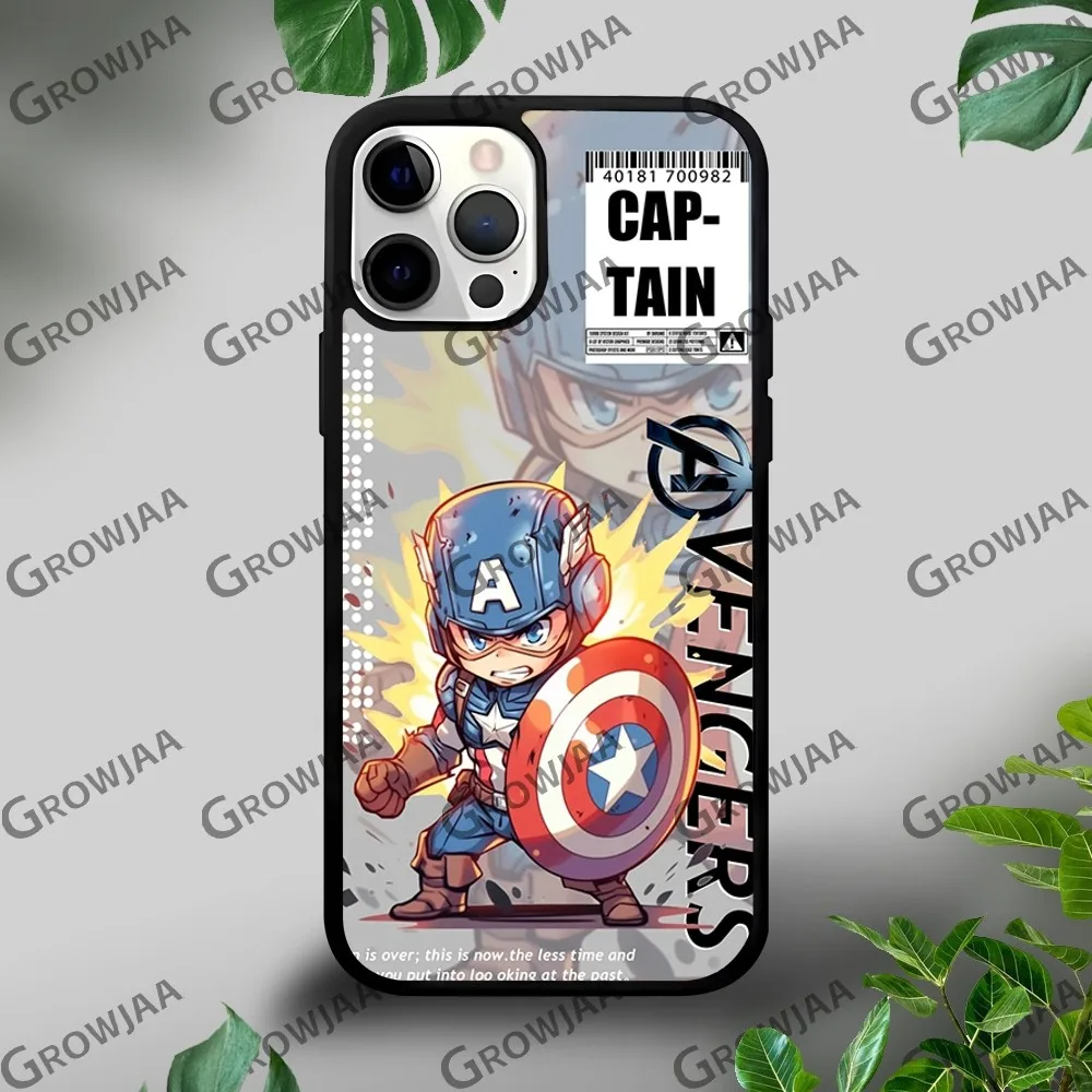 Divertida Funda de teléfono para iPhone, carcasa rígida de Spiderman, Iron Man, 16, 15, 14, 13, 12, 11 Pro, Xs, Max, Mini Plus