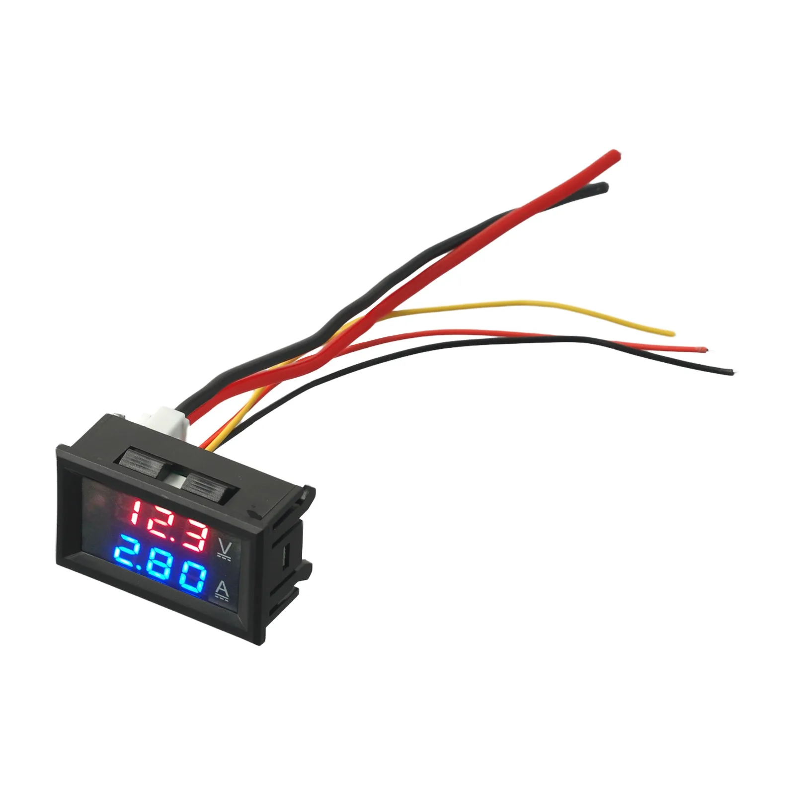 1pc Red Blue DC 0-100V 10A/50A/100A Digital Voltmeter Ammeter Dual Display Voltage Detector Current Meter Panel Amp Volt Gauge