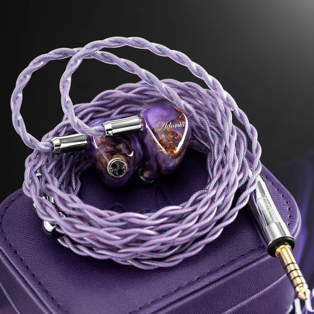 جديد QoA Adonis جديد 1DD + 2BA الهجين في الأذن سماعات كوز الصنوبر الراتنج قذيفة IEMs 0.78 2pin كابل التوصيل HiFi سماعة الموسيقى للهدايا