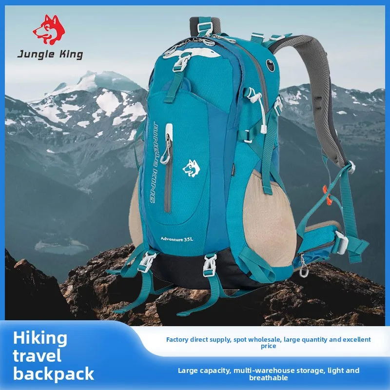

JUNGLE KING Multi Functional Hiking Bag Waterproof Men and Women Hiking Backpack Outdoor Cycling Backpack Camping Backpack 35L